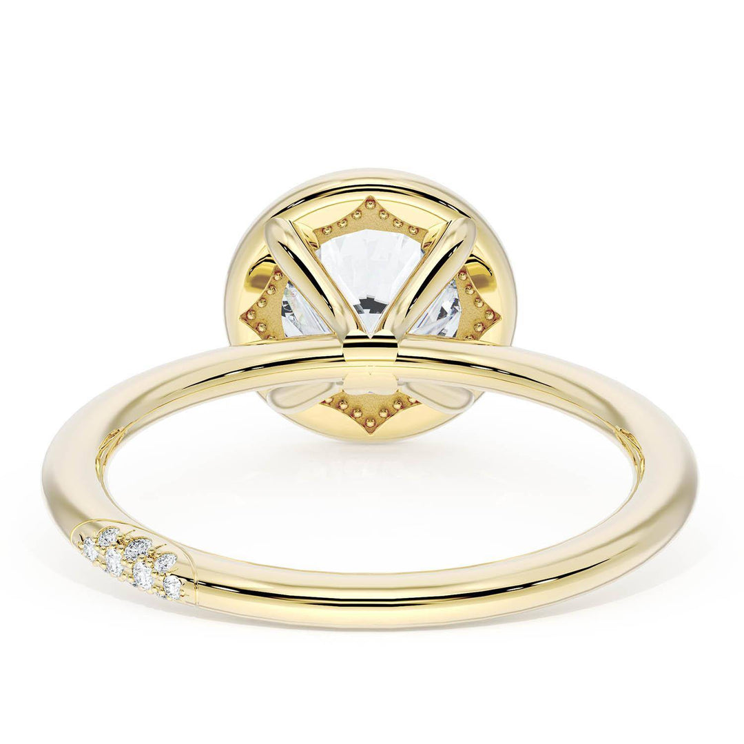 Round Bloom Engagement Ring