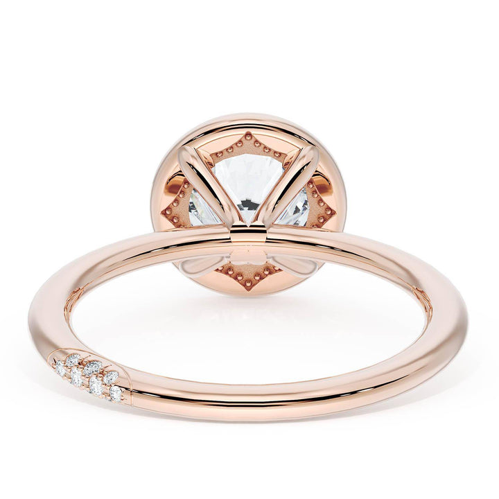 Round Bloom Engagement Ring