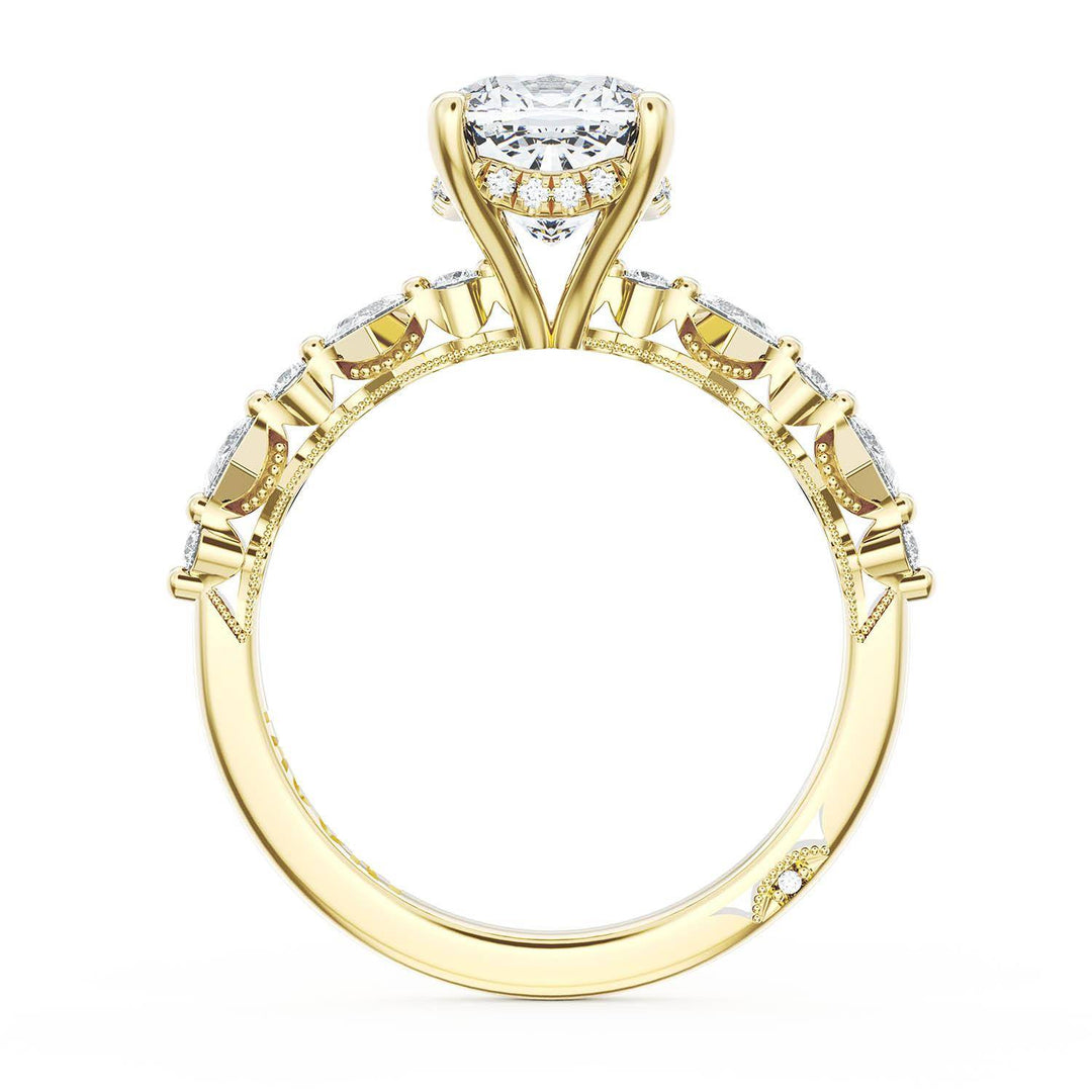 Cushion Solitaire Engagement Ring