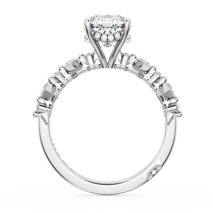 Cushion Solitaire Engagement Ring