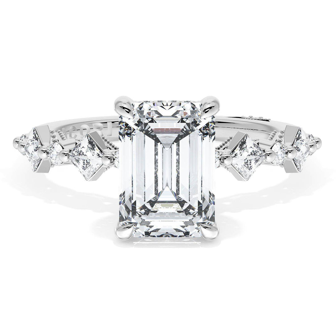 Emerald Solitaire Engagement Ring