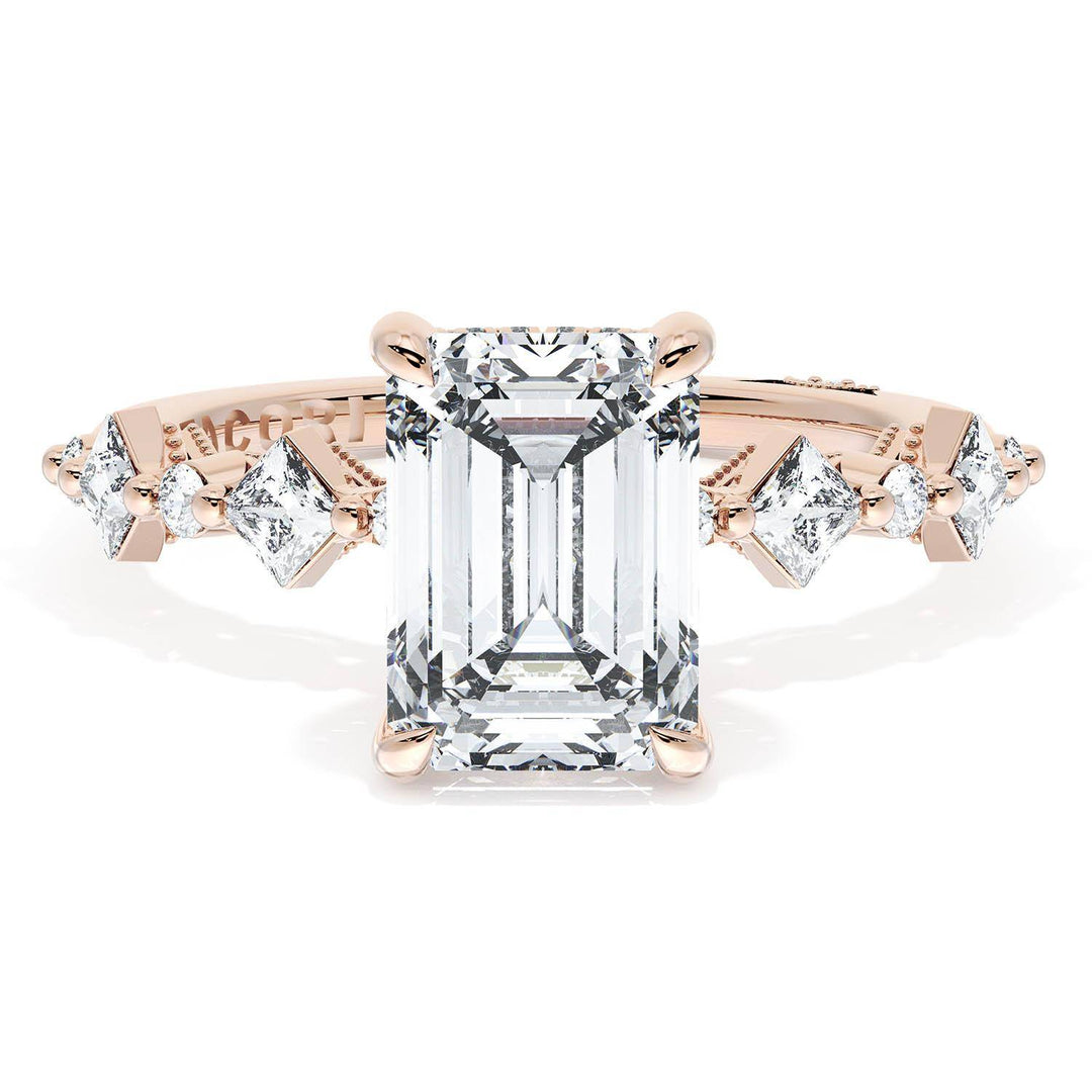 Emerald Solitaire Engagement Ring