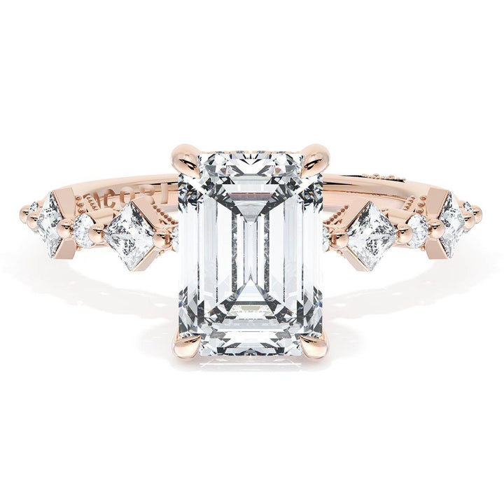 Emerald Solitaire Engagement Ring