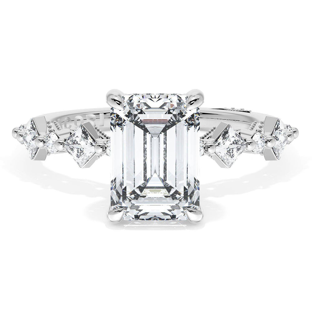 Emerald Solitaire Engagement Ring