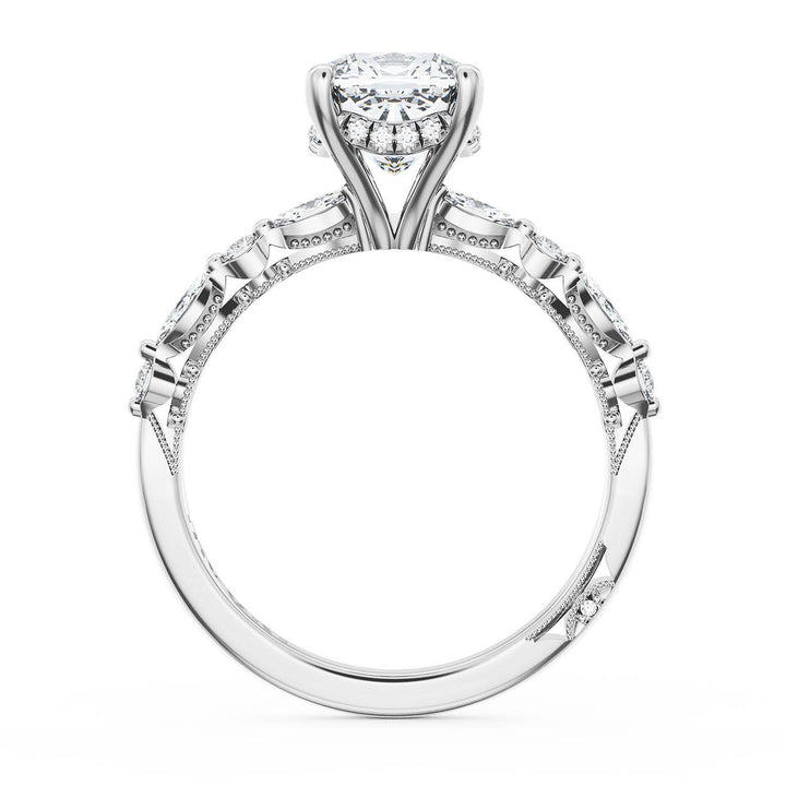 Cushion Solitaire Engagement Ring