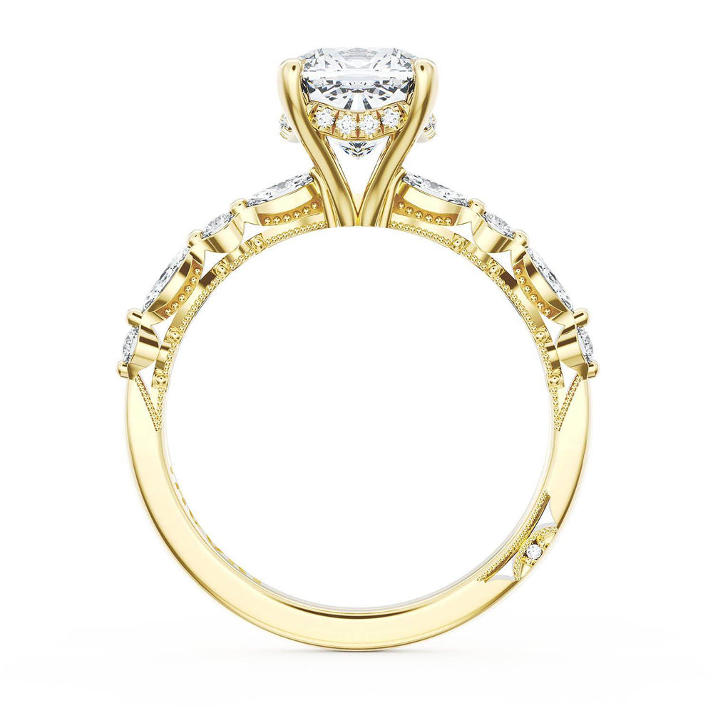 Cushion Solitaire Engagement Ring