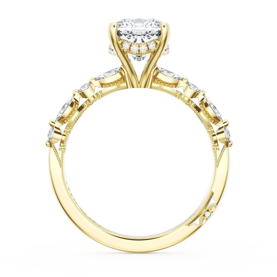 Cushion Solitaire Engagement Ring