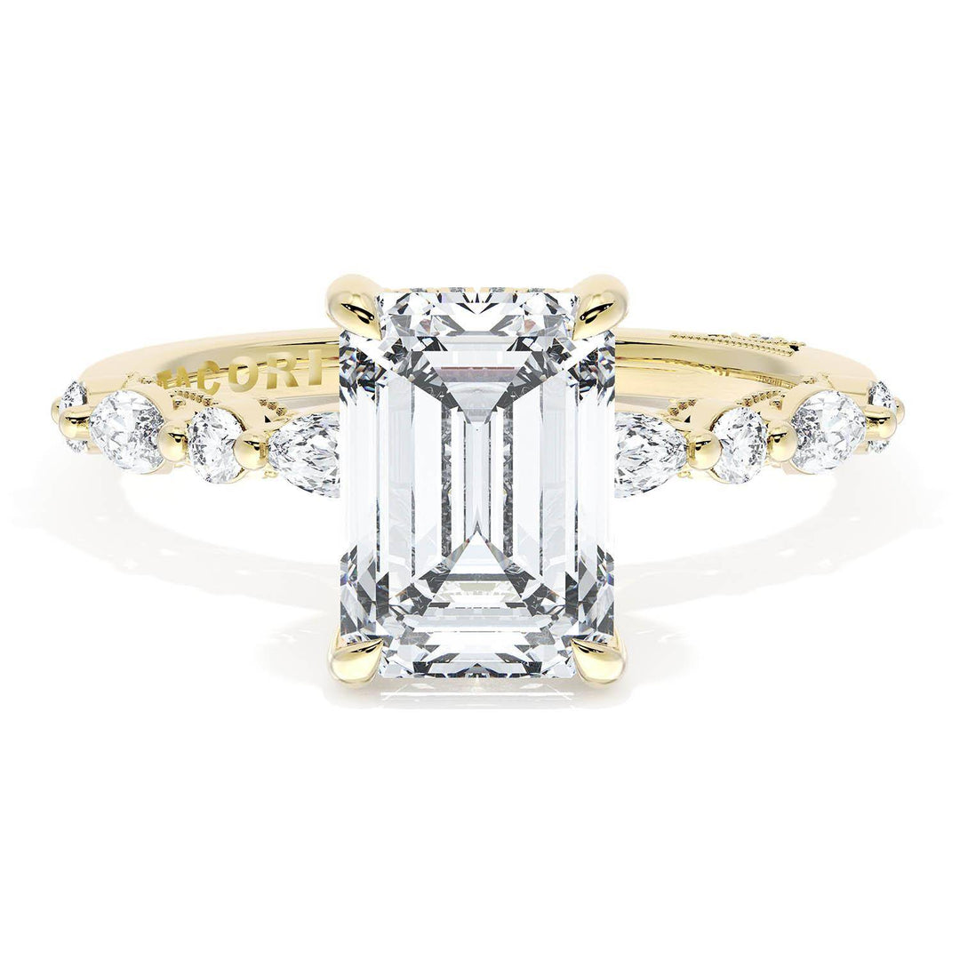 Emerald Solitaire Engagement Ring