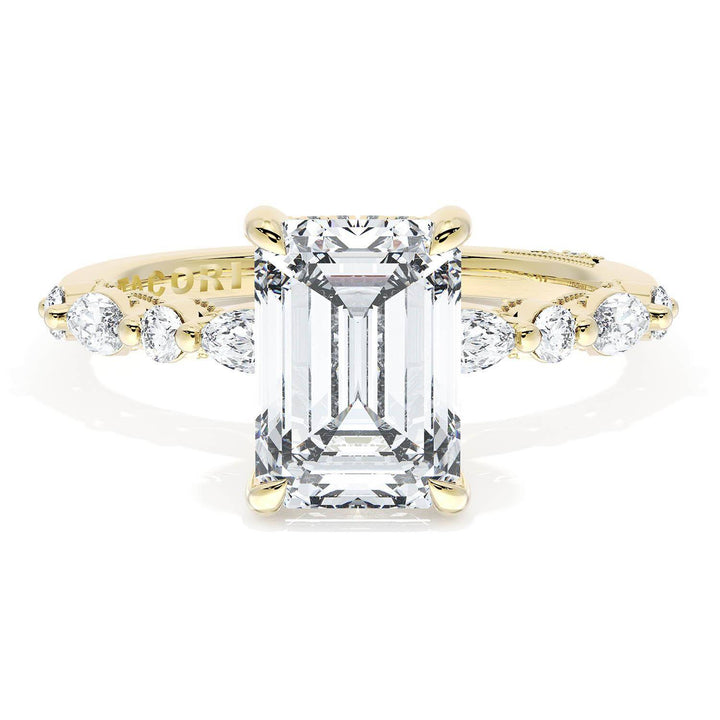 Emerald Solitaire Engagement Ring