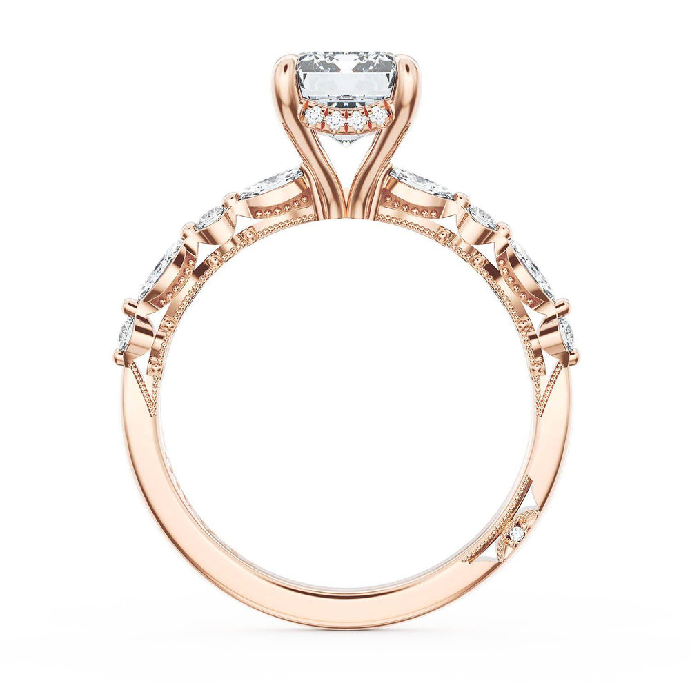 Emerald Solitaire Engagement Ring