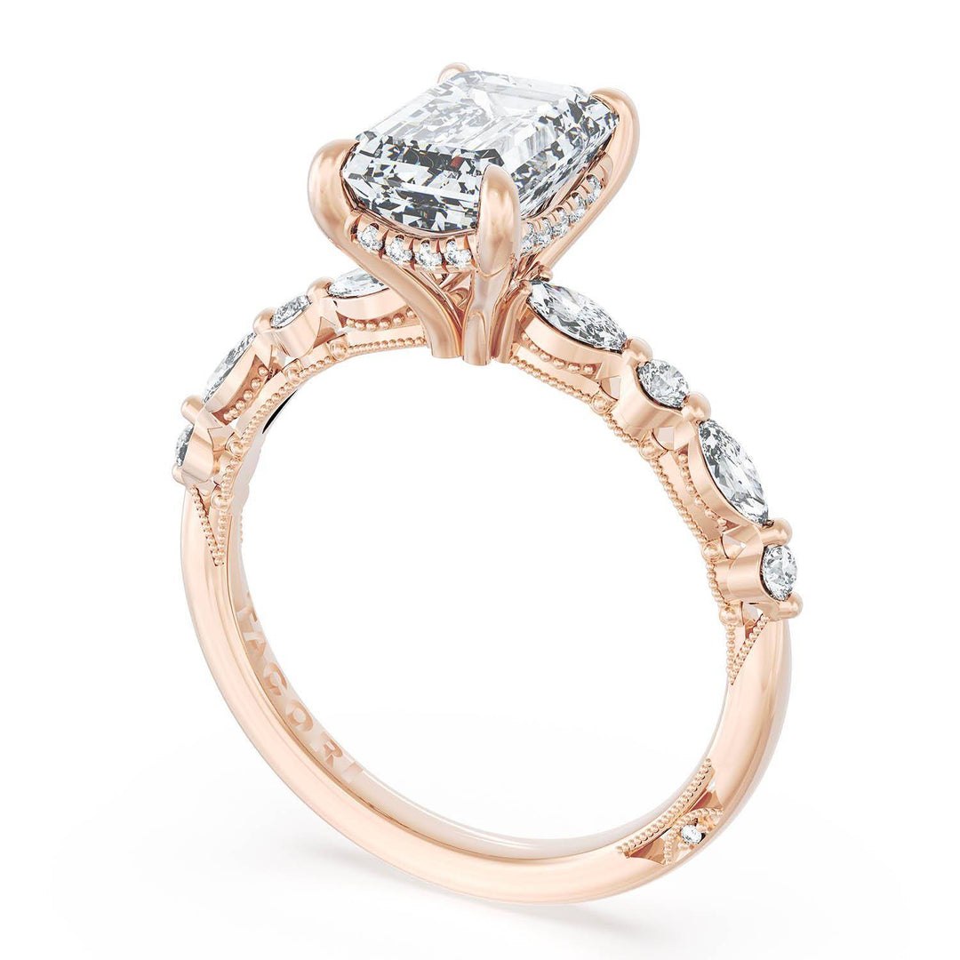 Emerald Solitaire Engagement Ring
