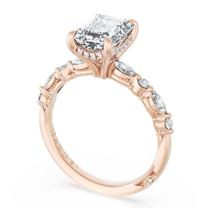 Emerald Solitaire Engagement Ring