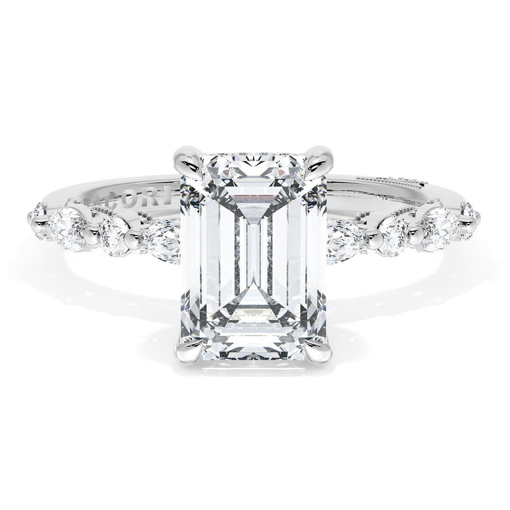 Emerald Solitaire Engagement Ring