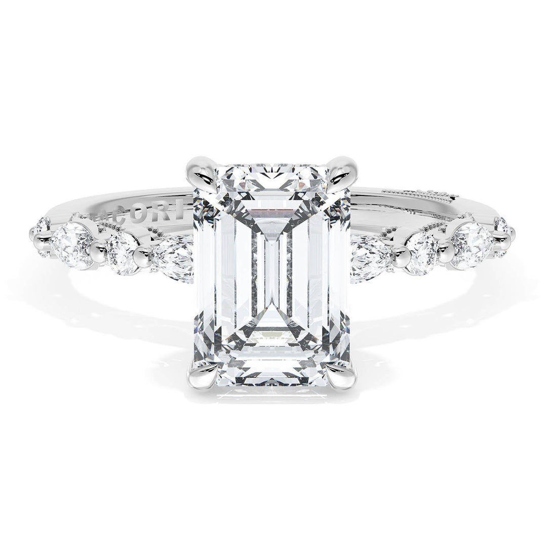 Emerald Solitaire Engagement Ring