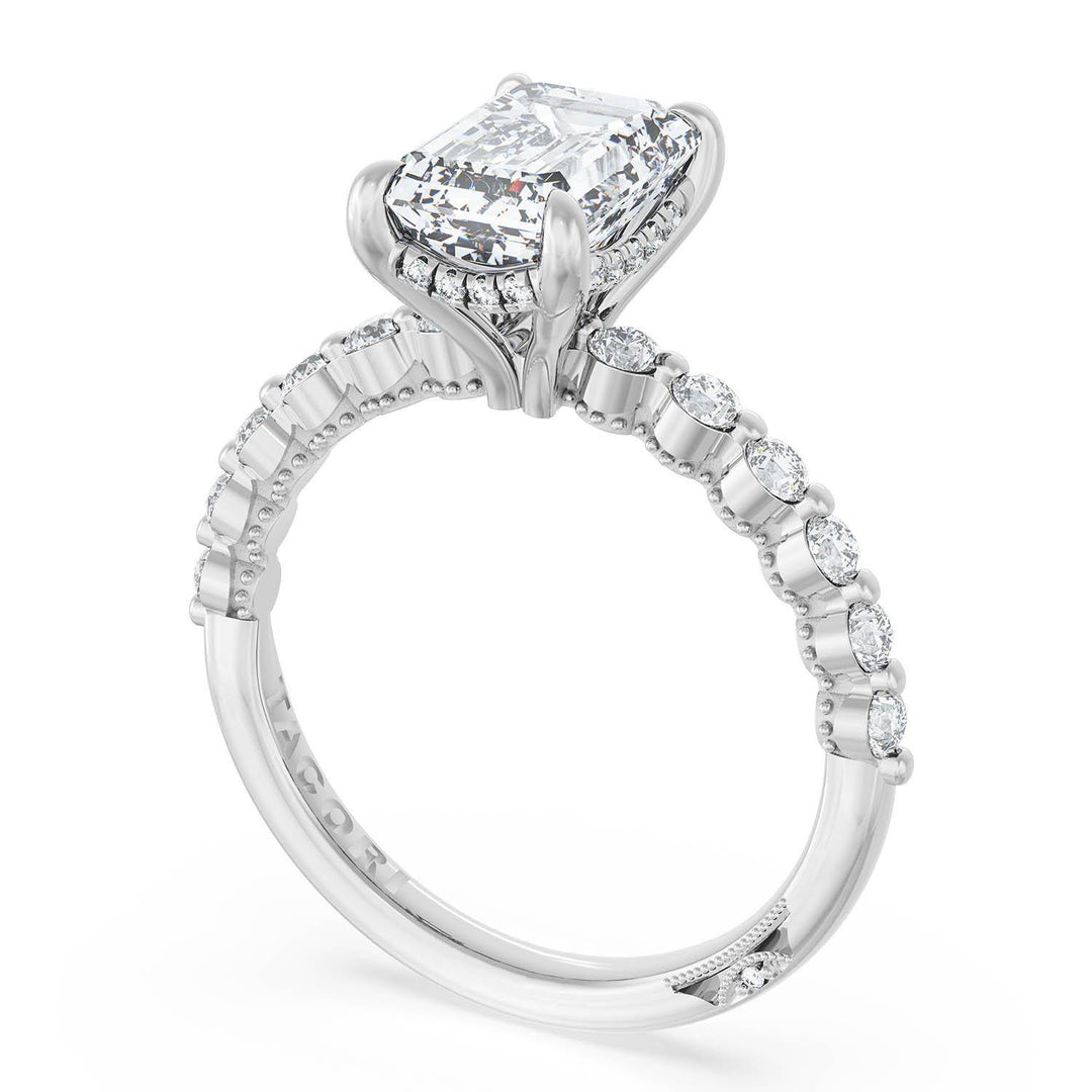 Emerald Solitaire Engagement Ring