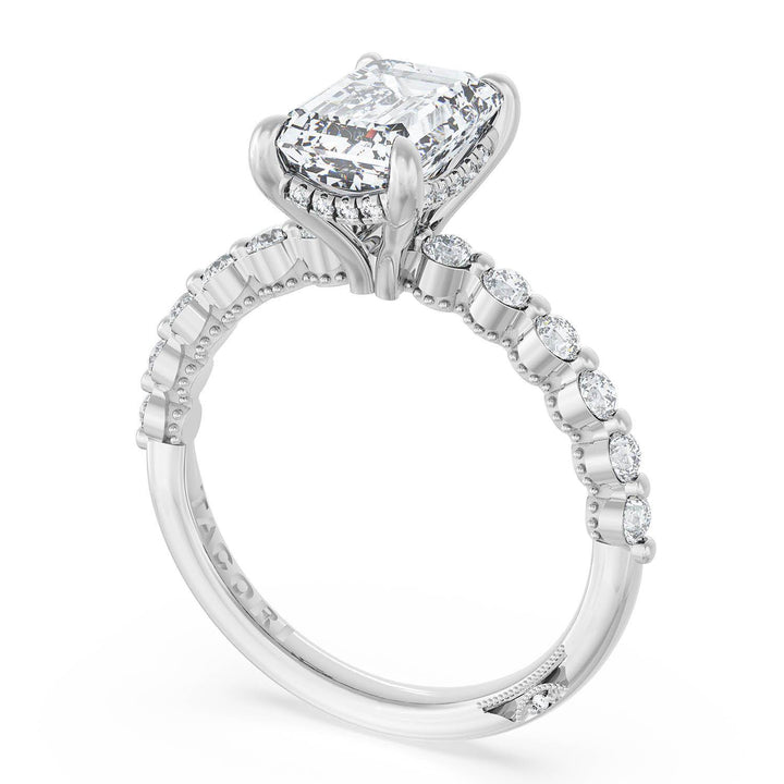 Emerald Solitaire Engagement Ring