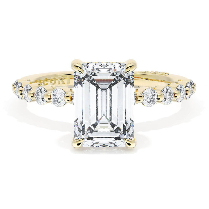 Emerald Solitaire Engagement Ring