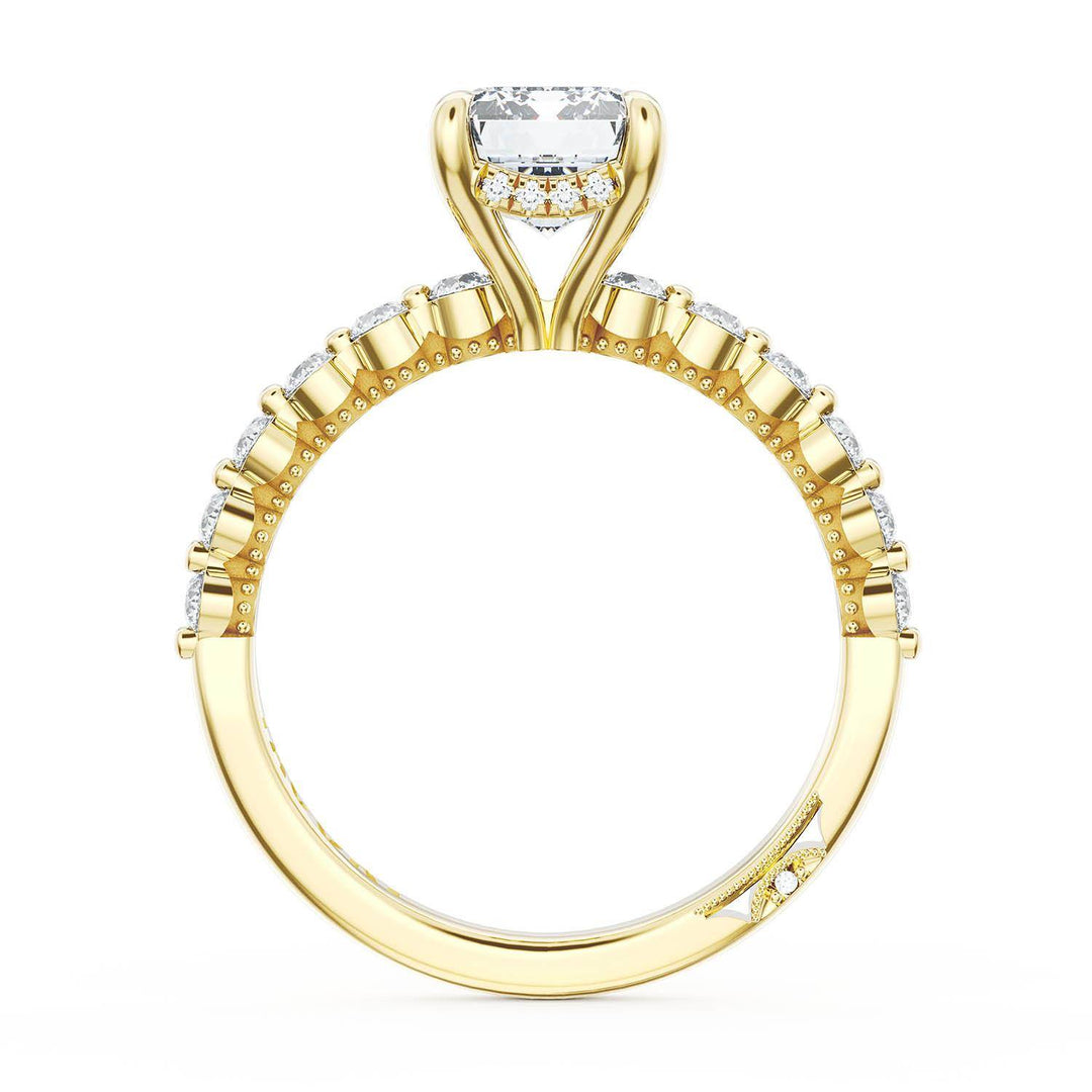 Emerald Solitaire Engagement Ring