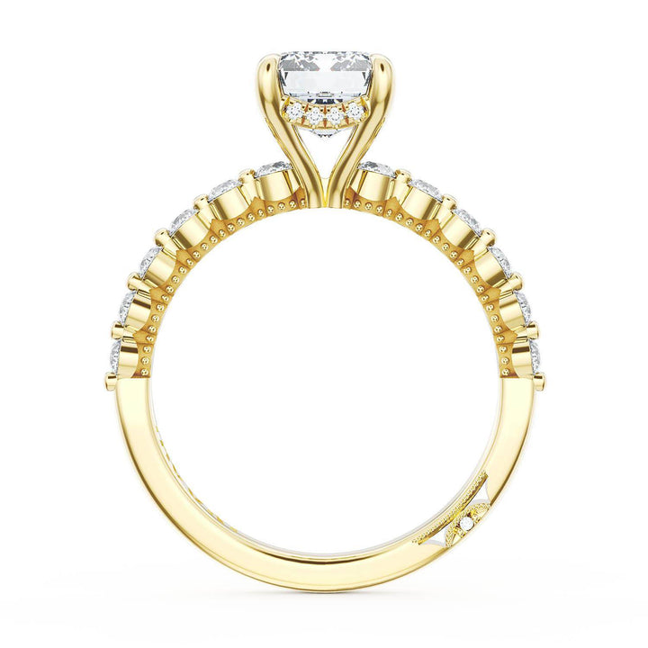 Emerald Solitaire Engagement Ring