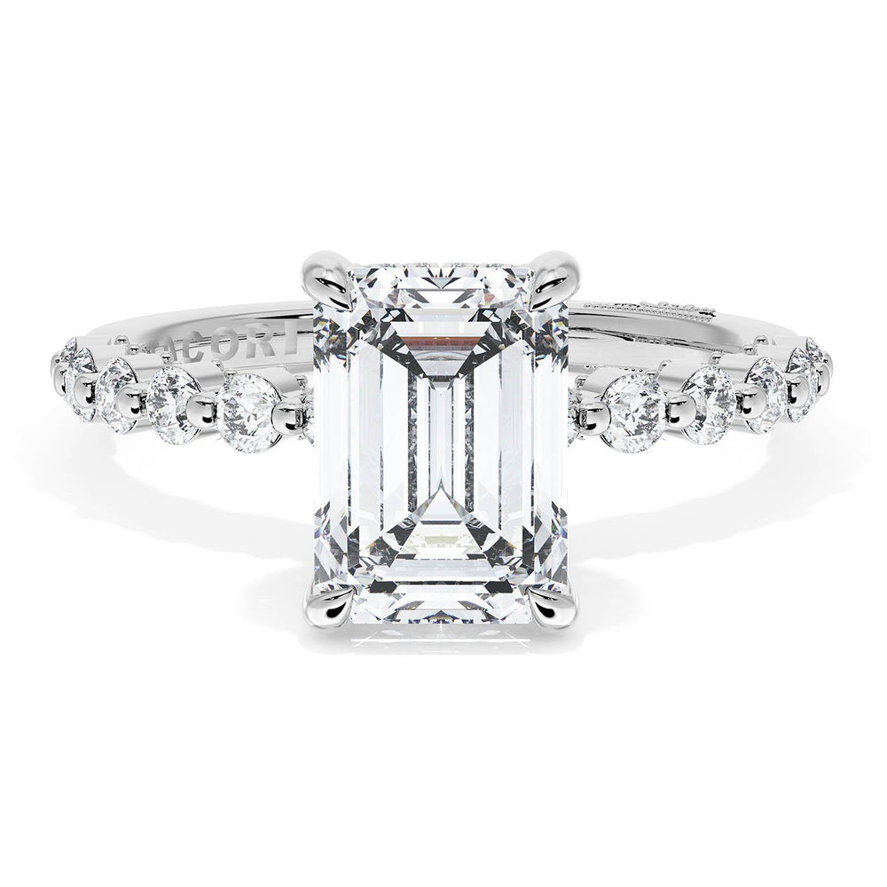 Emerald Solitaire Engagement Ring