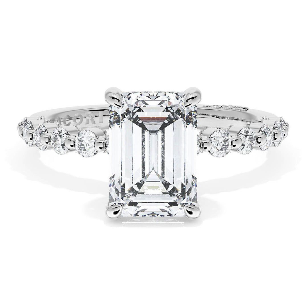 Emerald Solitaire Engagement Ring