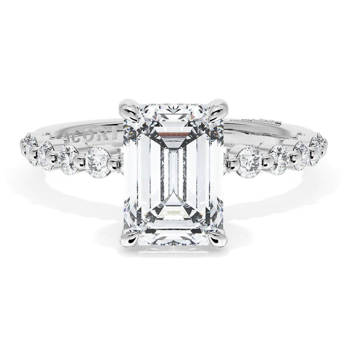 Emerald Solitaire Engagement Ring