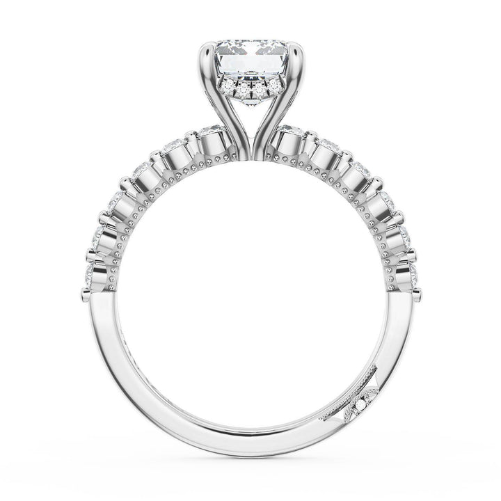 Emerald Solitaire Engagement Ring