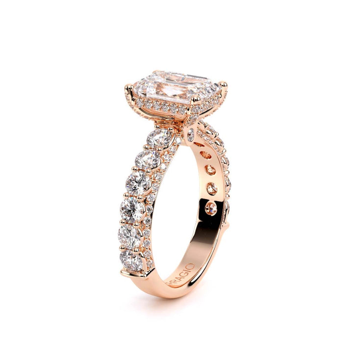 Couture-0489EM30-14K Rose Gold Emerald