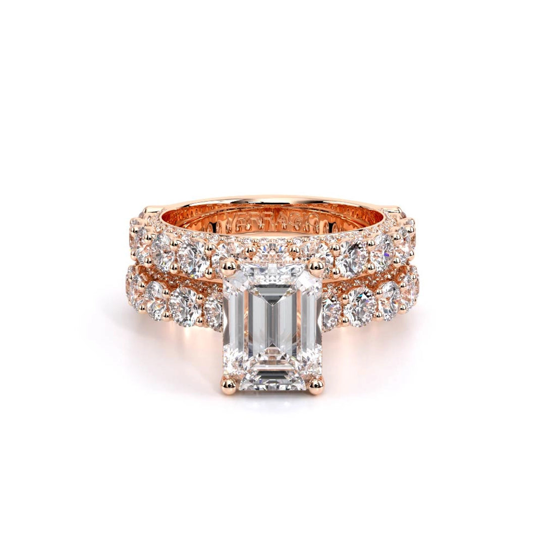 Couture-0489EM30-14K Rose Gold Emerald