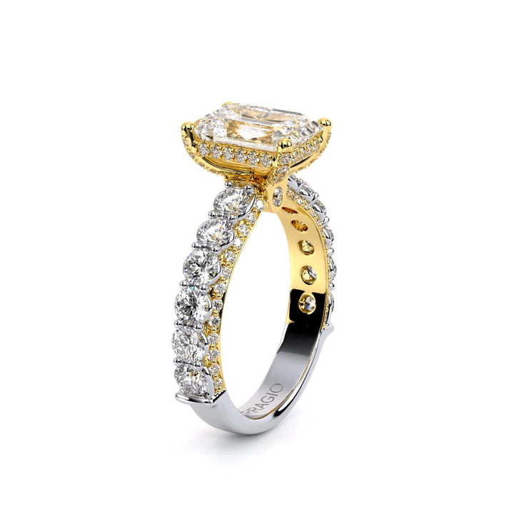 Couture-0489EM30-14K Two Tone Emerald