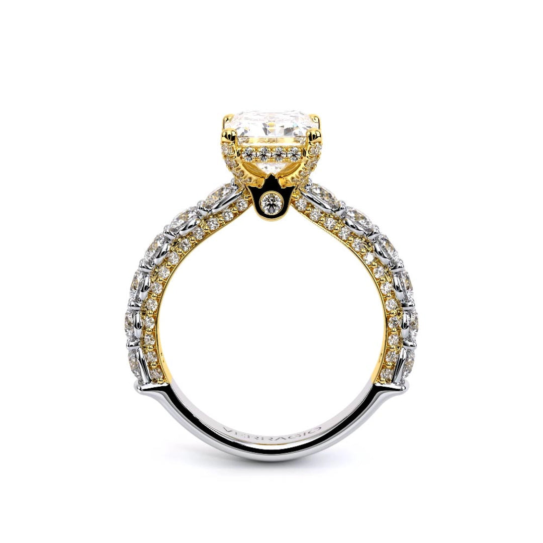 Couture-0489EM30-18K Two Tone Emerald