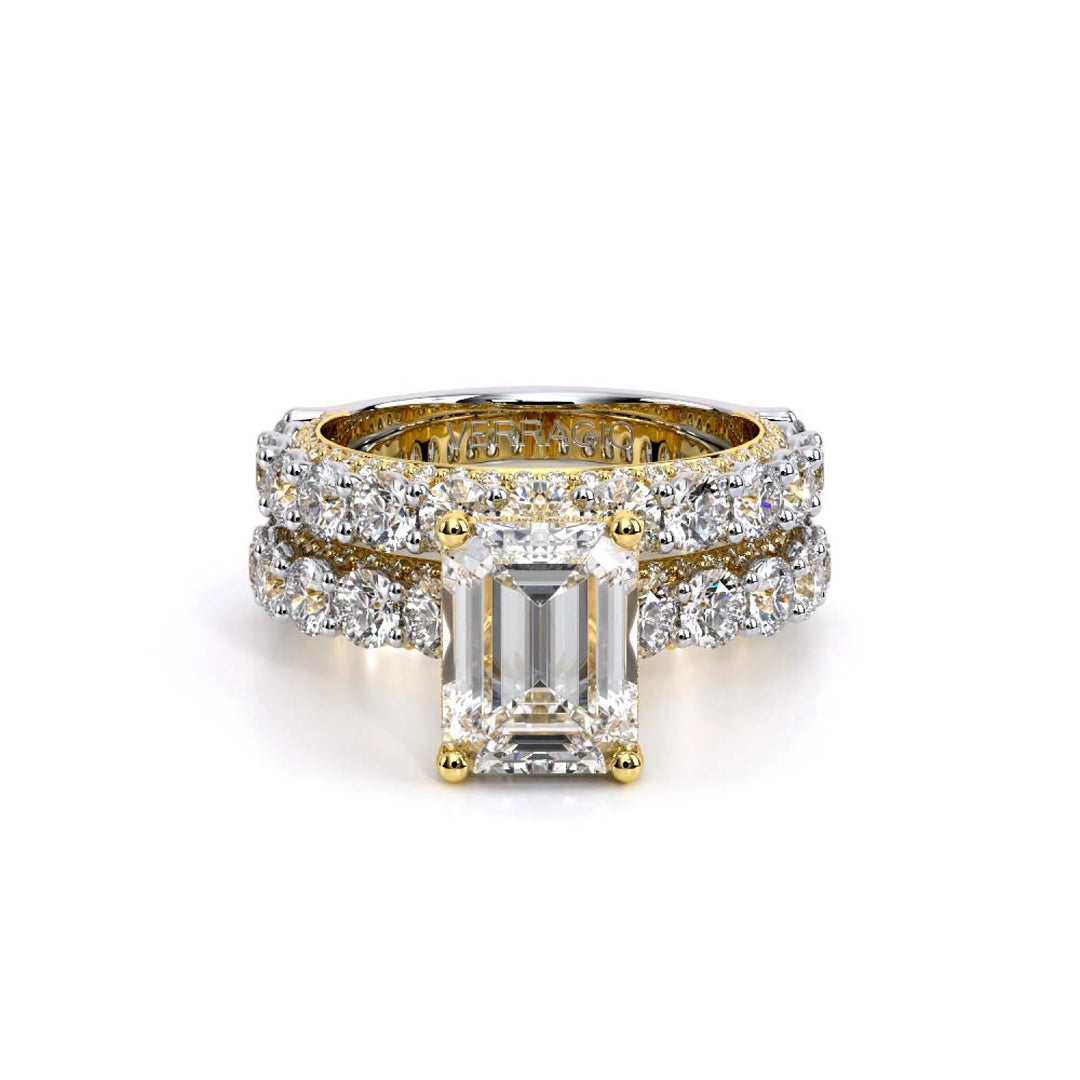 Couture-0489EM30-18K Two Tone Emerald