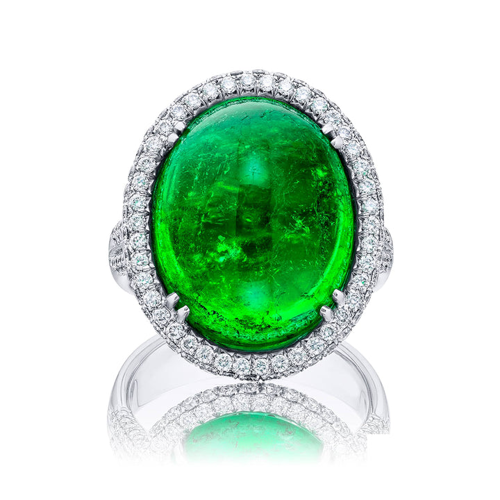 One-of-a-Kind 19.37 ct. Certified Colombian Emerald Ring
