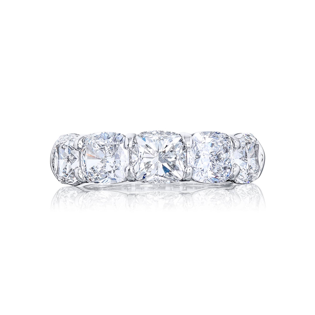 Elegance Elevated: Classic Cushion-Cut Diamond Band