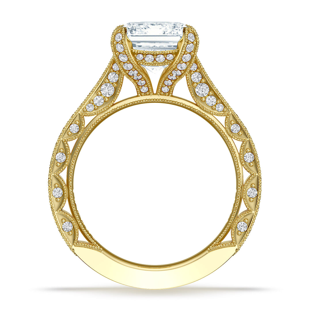 Emerald Solitaire Engagement Ring