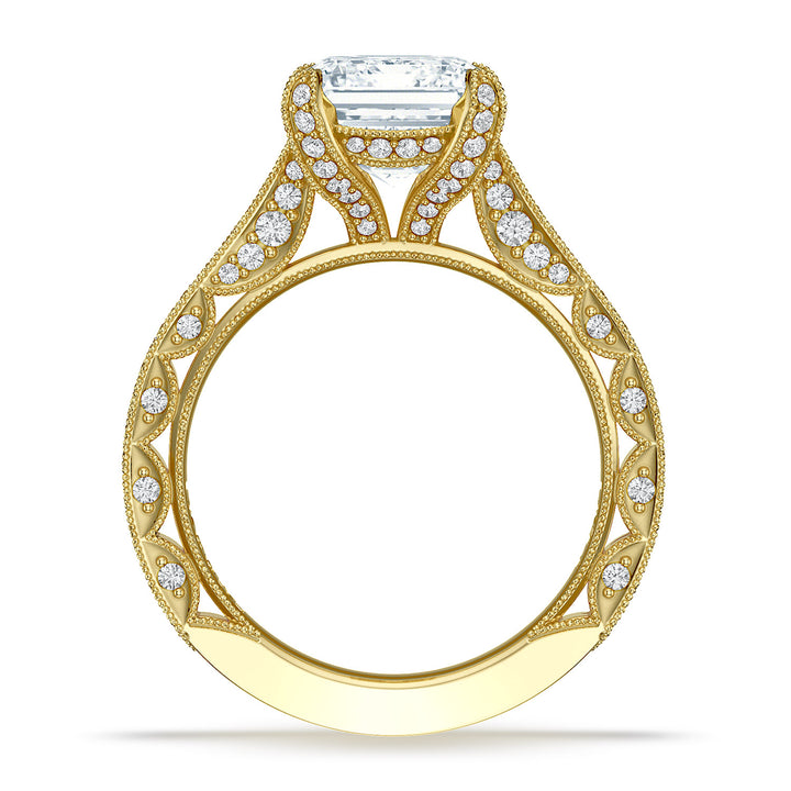 Emerald Solitaire Engagement Ring