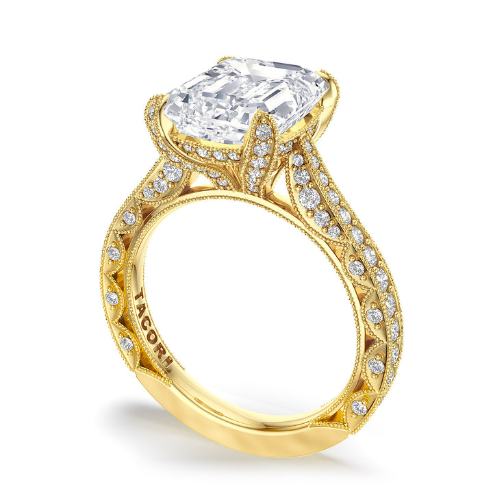 Emerald Solitaire Engagement Ring