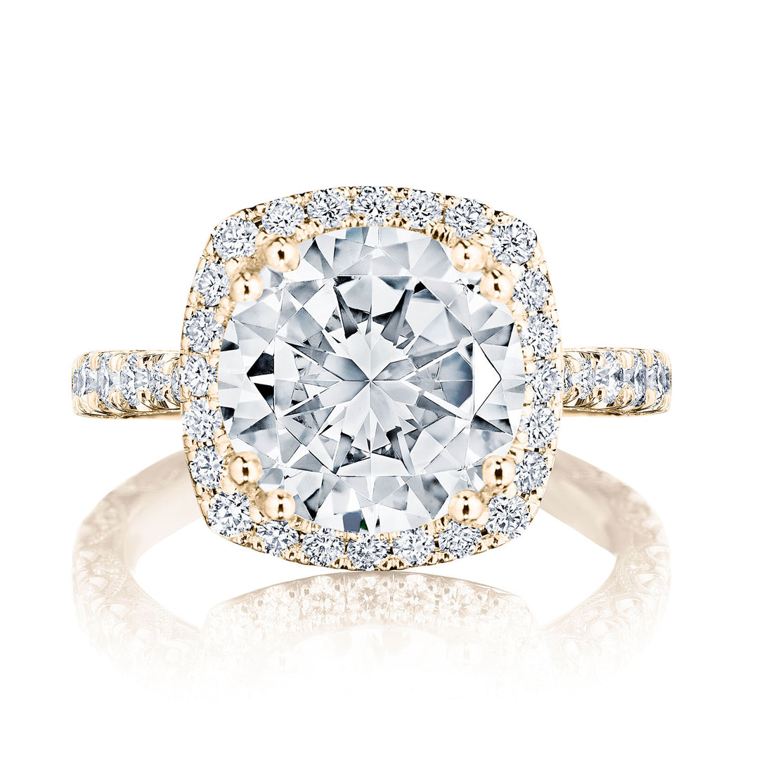 Cushion Bloom Engagement Ring