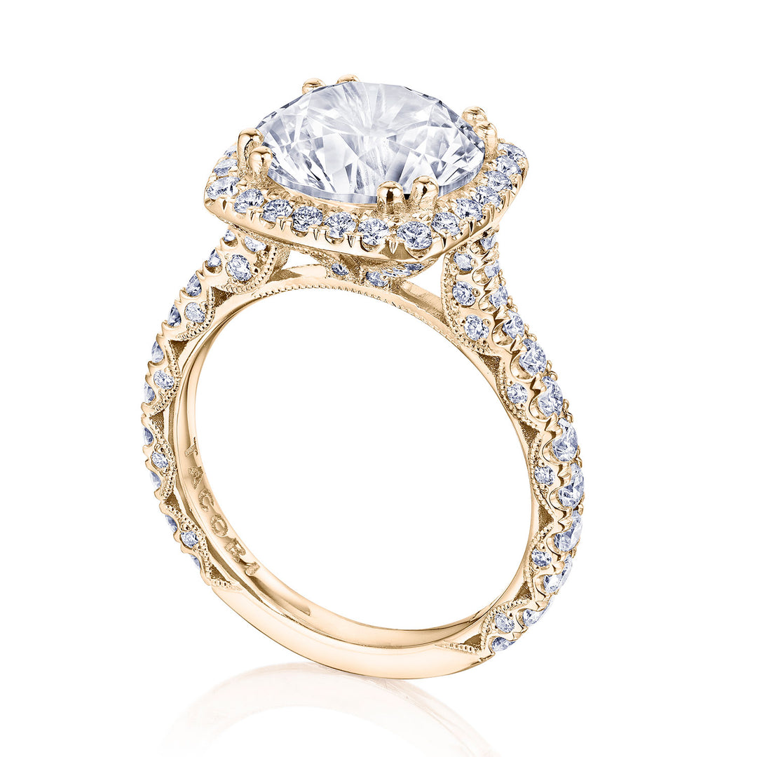 Cushion Bloom Engagement Ring