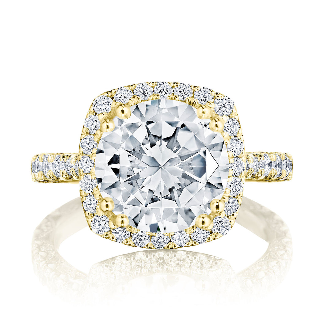 Cushion Bloom Engagement Ring