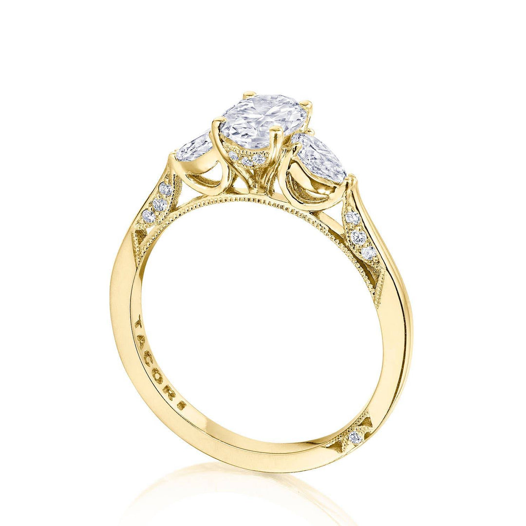 Oval 3-Stone Engagement Ring