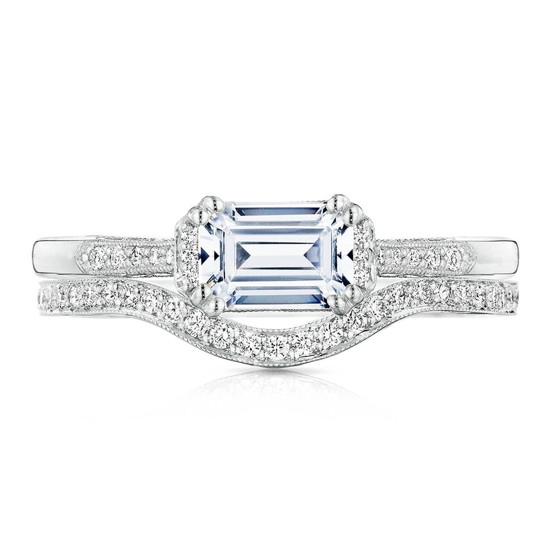 Emerald Solitaire Engagement Ring