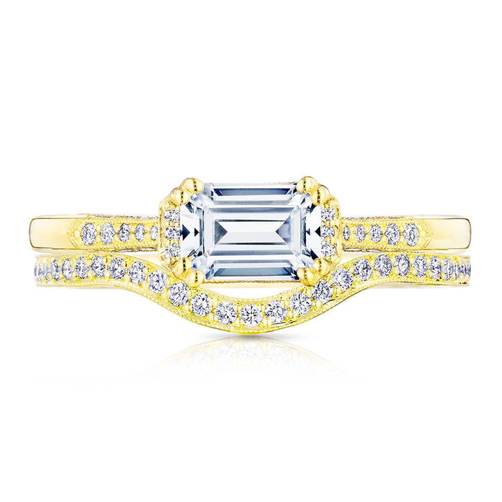 Emerald Solitaire Engagement Ring