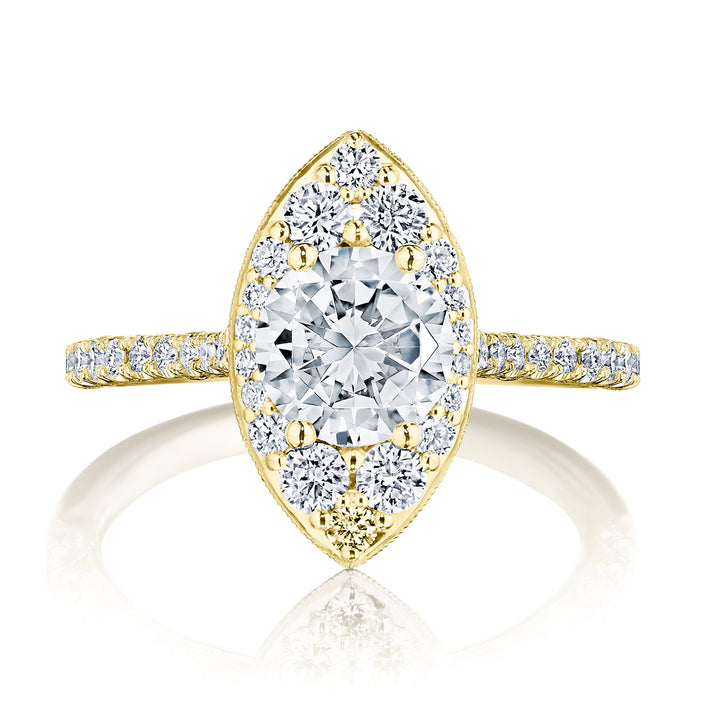 Round Bloom Engagement Ring