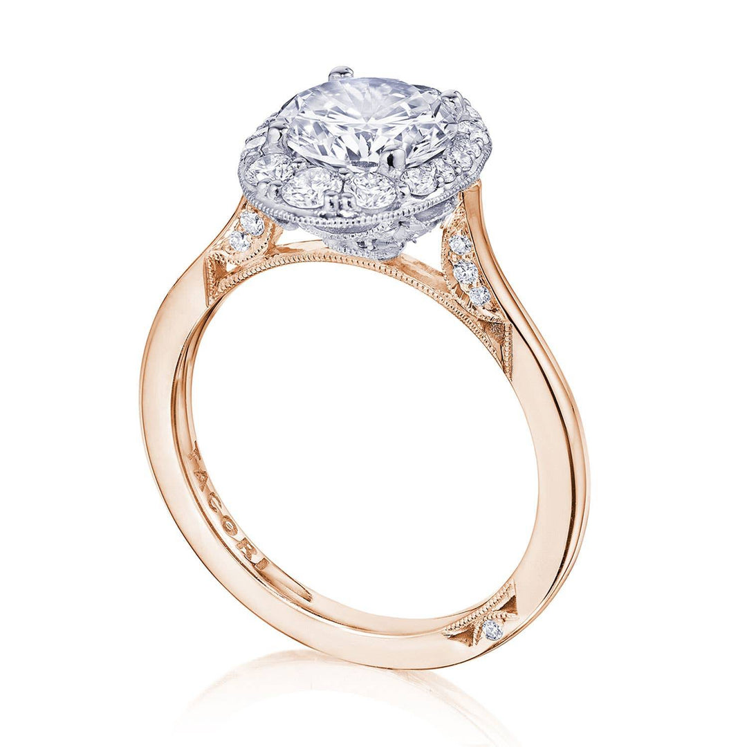 Round Bloom Engagement Ring