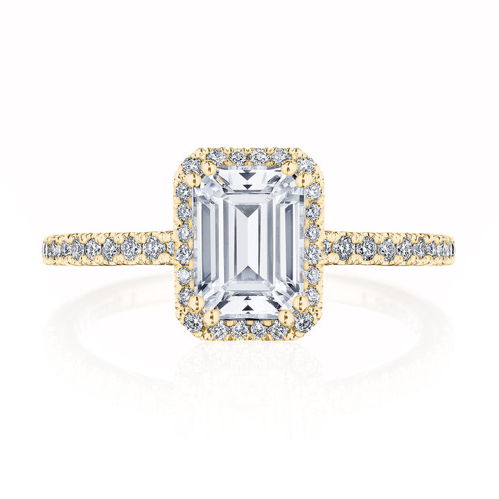 Emerald Bloom Engagement Ring