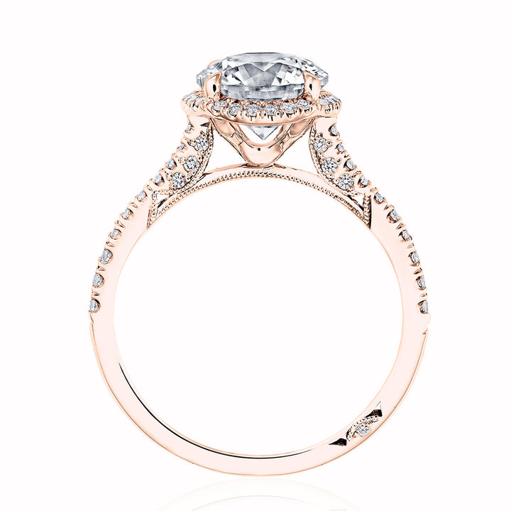 Round with Cushion Bloom Engagement Ring