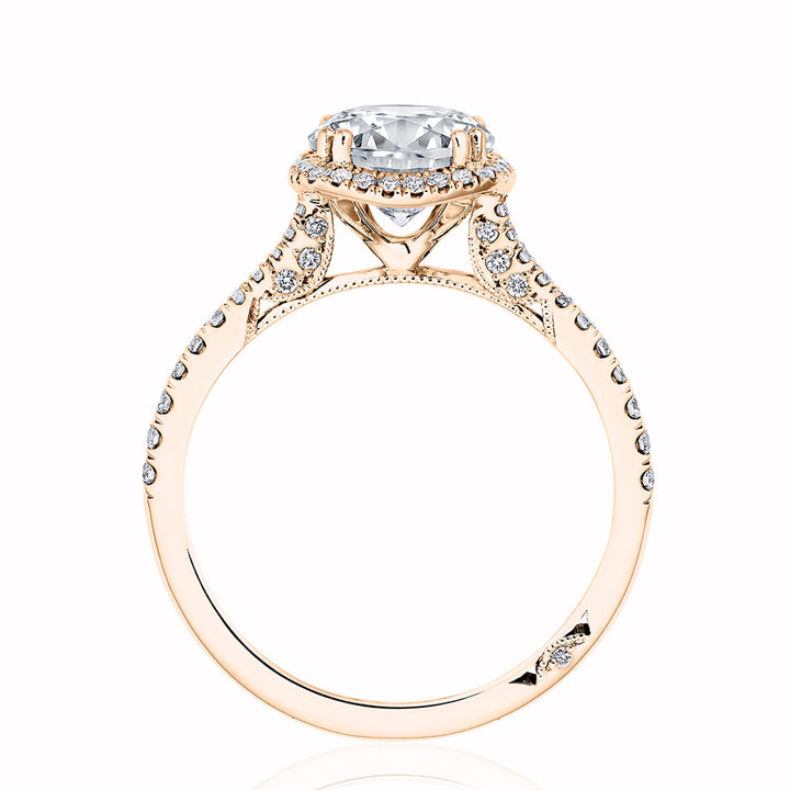 Princess with Cushion Bloom Engagement Ring