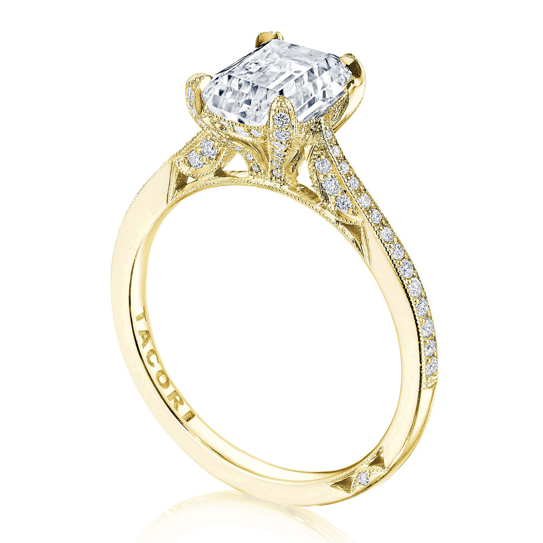 Emerald Solitaire Engagement Ring