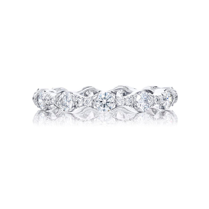 Diamond Eternity Band Round Diamonds Bezel Set 1.16 ctw.